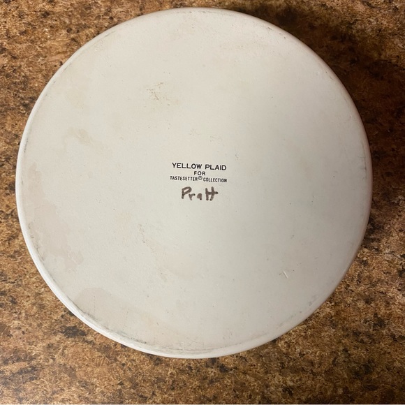 Yellow Plaid from Tastesetter Collection Set of 5, Mid-Century Vintage - Picture 12 of 15